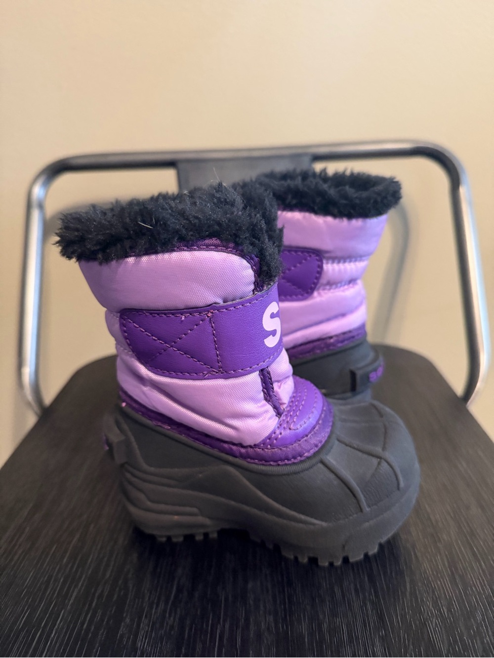 Sorel Snow Commander Toddler Boots Kids Size 4 Purple Gumdrop Winter - Picture 5 of 10